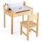 Toddler Multi-functional Activity Table and Chair Set with Paper Roll Holder